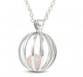 Celebrate an October birthday with a Rose Quartz birthstone pendant