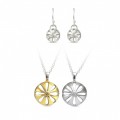 Blossom Set - the earrings are also double-sided, with gold on the other side!