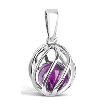 Celebrate a February birthday with an Amethyst birthstone necklace! 
Twist version