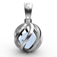 Celebrate a March birthday with a Blue Topaz birthstone necklace!
Twist version