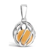 Celebrate a November birthday with a Amber birthstone necklace!
Twist version