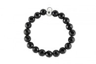 Onyx charm bracelet