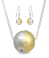 Unity Gold Necklace and Earring Set