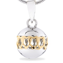 Friendship silver pendant - We Belong Together- sterling silver pendant (Yellow Gold)