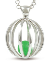 May Birthstone Necklace - Jade (medium pendant)