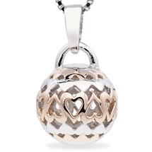 Forever Love - Real Love Lasts Forever - sterling silver pendant (cute size, rose gold)