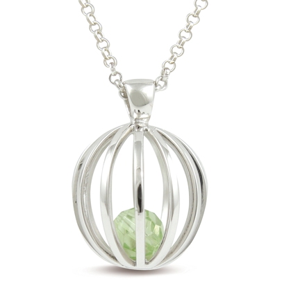 Celebrate an August birthday with a Sphere of Life birthstone necklace