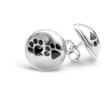  Paws -  Silver Stud Earrings
