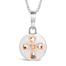 Faith, Hope, Love! - sterling silver pendant (rose gold plating)