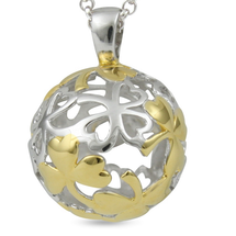 Buy 1 get 1 FREE of Shamrock - For Good Fortune - (medium and cute size) sterling silver pendant